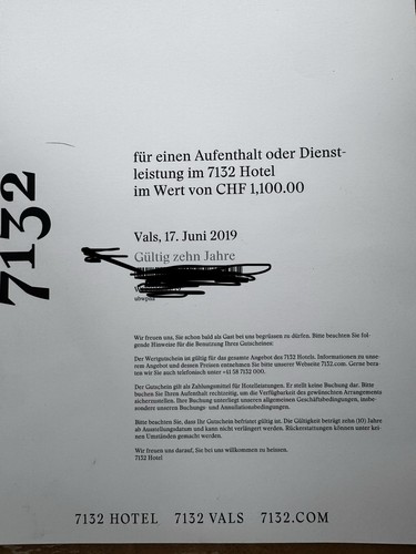 7132 hotel vals gutschein chf - vals,