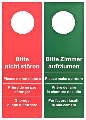 100 stück türschild - 100,